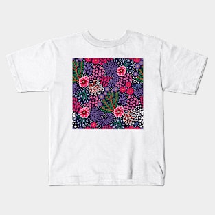 Bright colorful flowers Kids T-Shirt